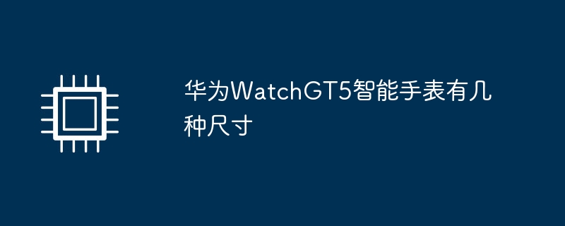 华为WatchGT5智能手表有几种尺寸
