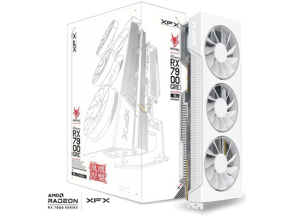 讯景推出 RADEON RX 7900 GRE 16GB 白色凤凰涅槃显卡,售价 4299 元