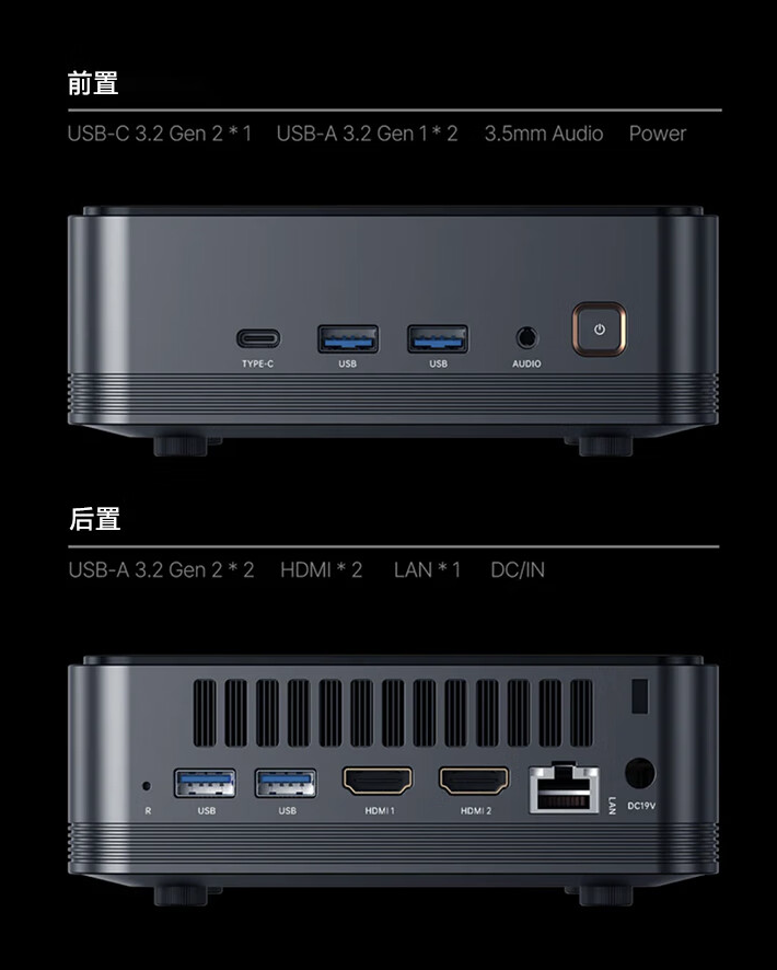 阿迈奇推出 F2K 迷你主机:R7 8845HS + 双 HDMI,2399 元起