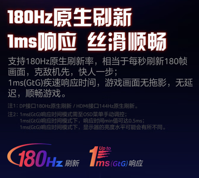 宏碁推出暗影骑士“VG240YU”23.8 英寸显示器:2K 180Hz Fast-IPS,1099 元
