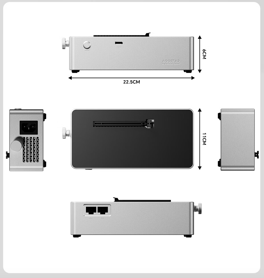天钡 AG01 OCuLink 显卡坞今晚首销:400W 电源、支持 TGX 热插拔,699 元