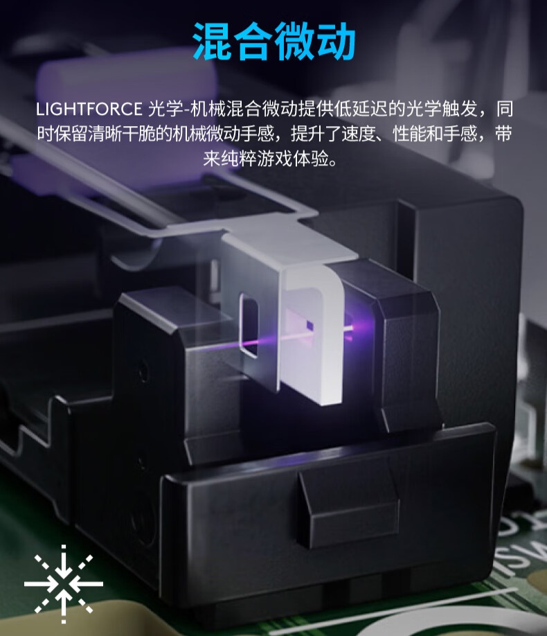 罗技 G309 随行者双模无线鼠标开售:混合微动、HERO 25K 传感器,549 元