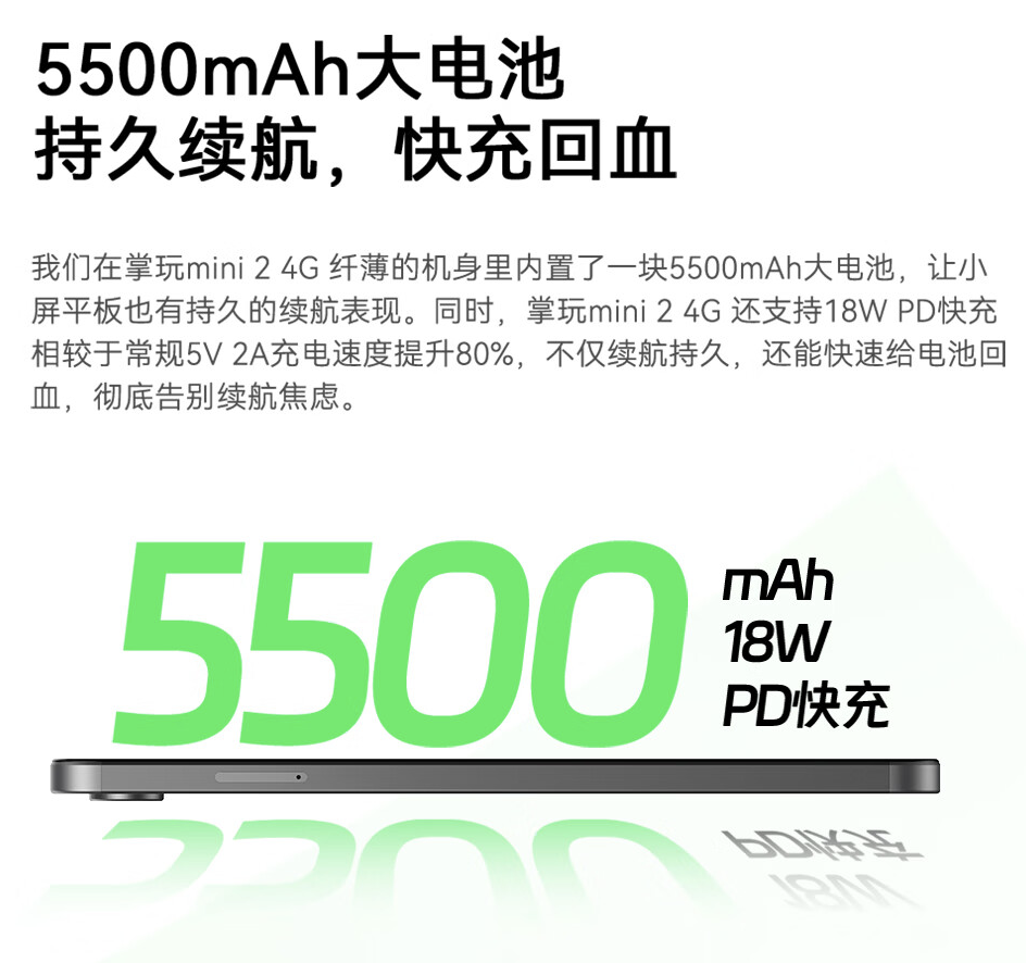 酷比魔方掌玩 mini 2 4G 版平板电脑新增 256GB 储存空间版本,949 元
