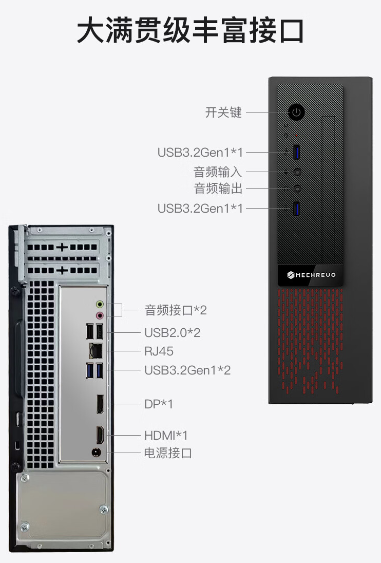机械革命推出 M5s 商用台式机：i5-13420H + 16G + 512G 售 2199 元