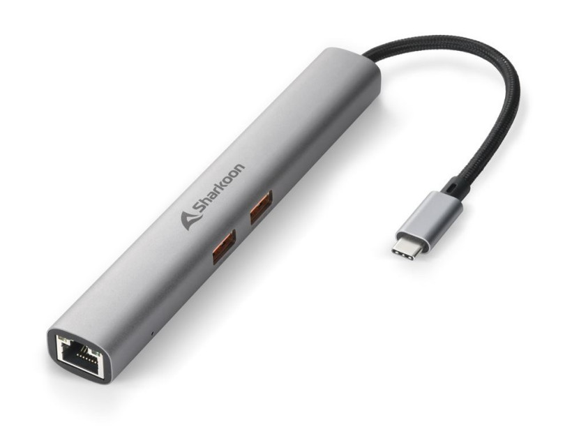 Sharkoon 推出 OfficePal Combo Adapter 棒状扩展坞，线坞一体设计