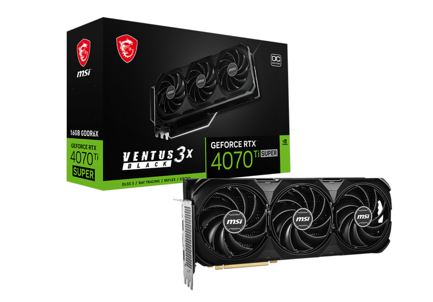 搭载 AD102 核心,微星 RTX 4070 Ti SUPER 16G VENTUS 3X BLACK OC 万图师显卡曝光