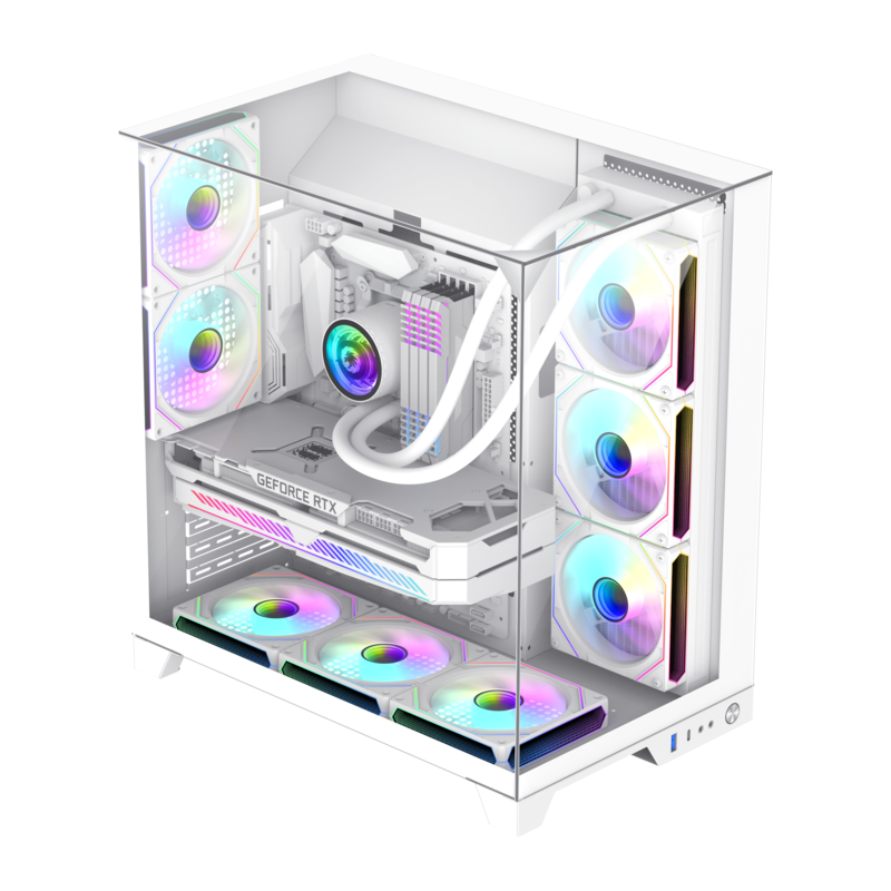 游戏帝国推出 ATX 机箱 Infinity Plus:三面玻璃海景房,黑白双色 399 元