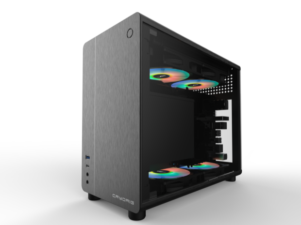 右侧透 + 垂直风道设计,快睿推出 CH10 铝合金 ITX 机箱
