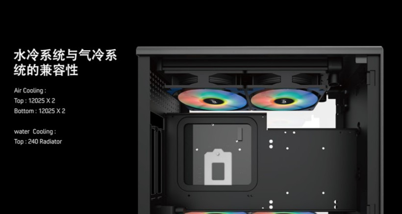 右侧透 + 垂直风道设计,快睿推出 CH10 铝合金 ITX 机箱