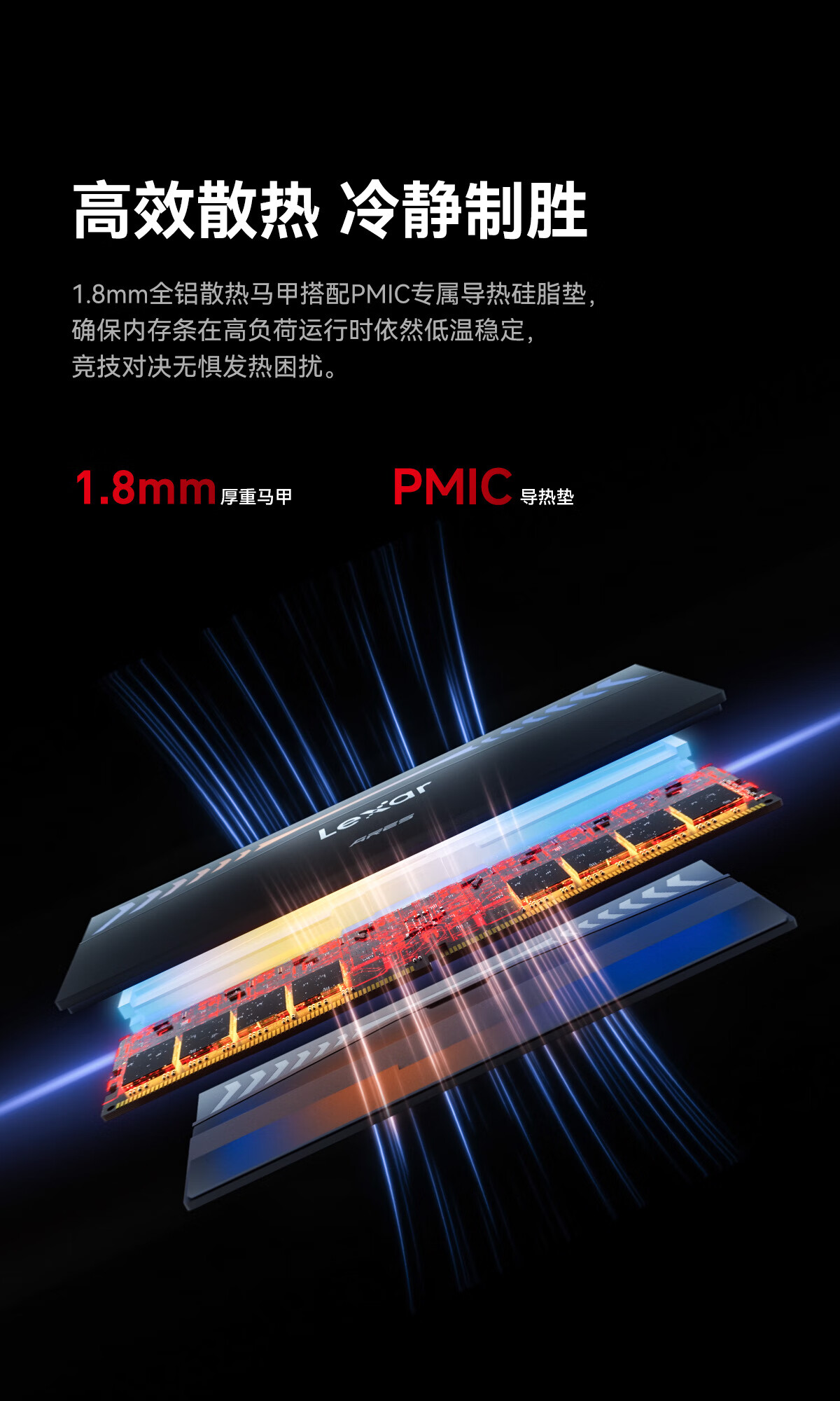 雷克沙推出 Ares 战神之翼 DDR5 7600 16GB x2 内存套条：海力士 A-die 颗粒，1299 元