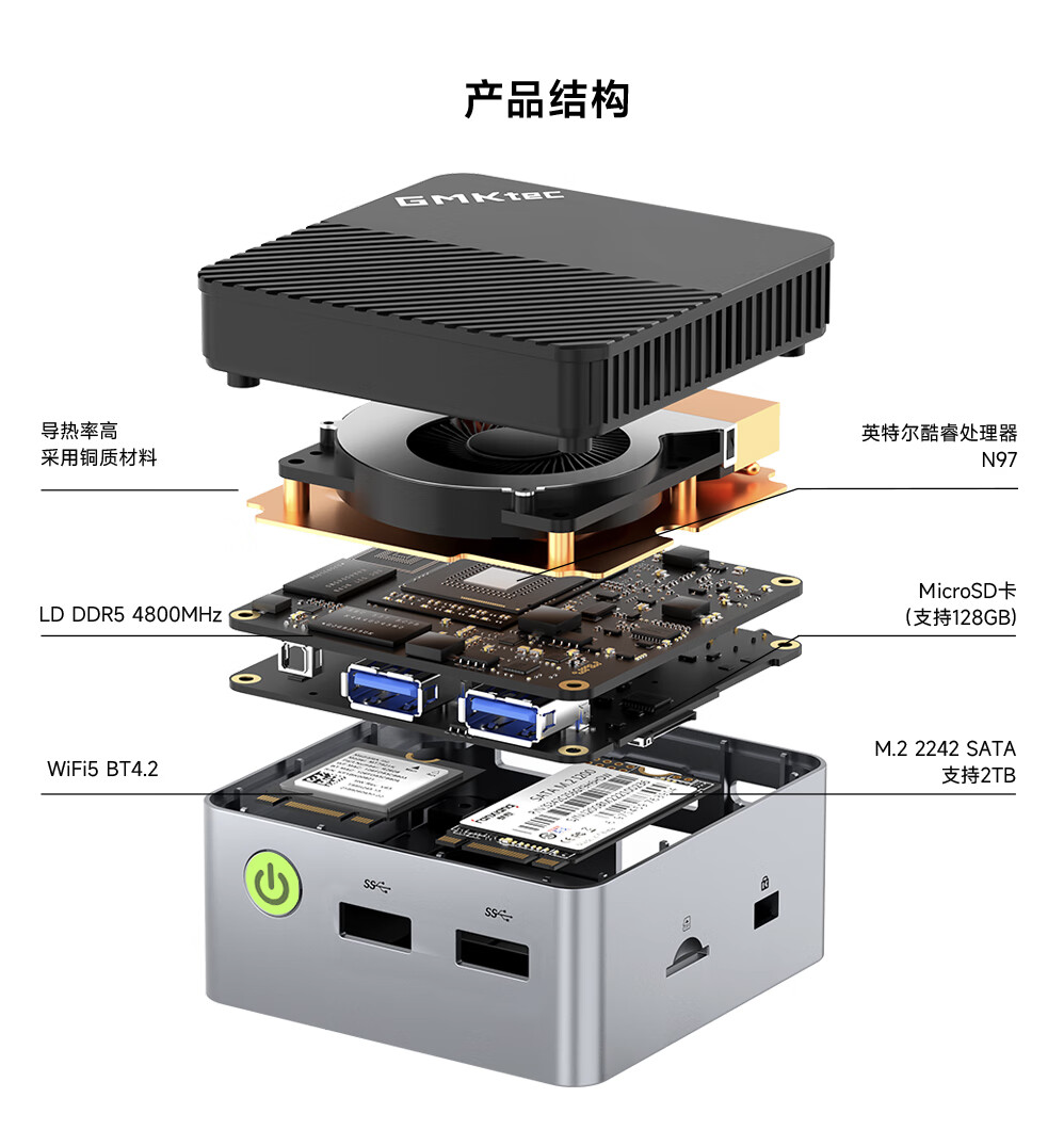 极摩客推出新款 G5 迷你主机:英特尔 N97,799 元起