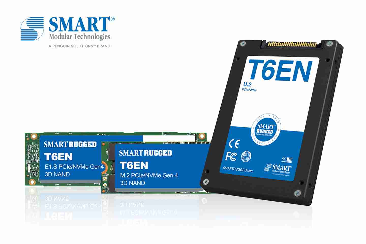 SMART Modular 推出 T6EN 强固型固态硬盘,可选 U.2、E1.S、M.2 外型规格