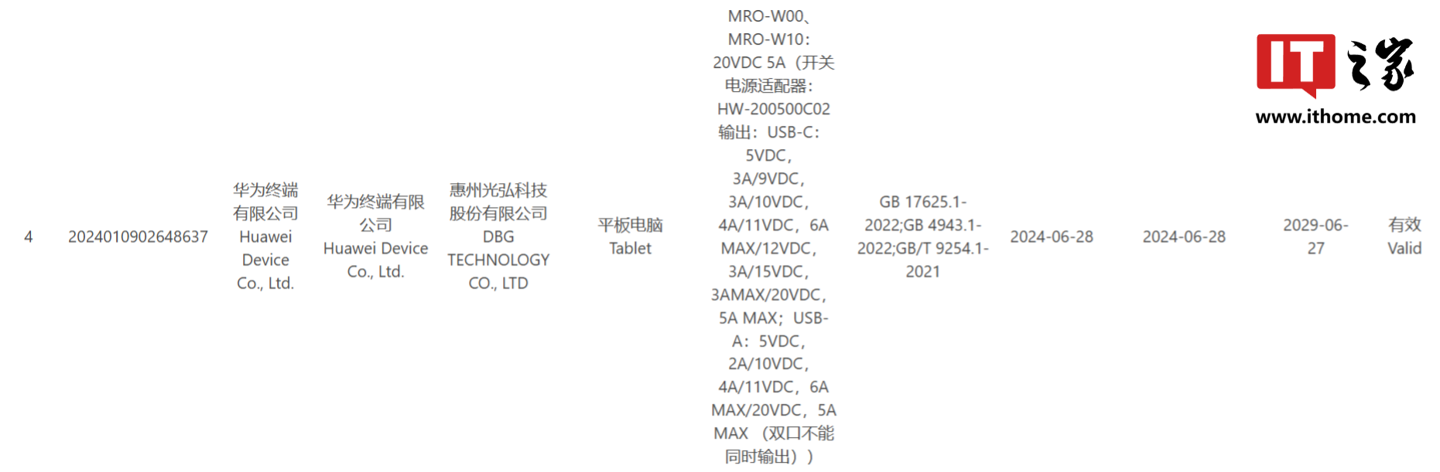 消息称华为 MatePad Pro 12.2 英寸平板预计 8 月发布,支持北斗卫星消息、星闪
