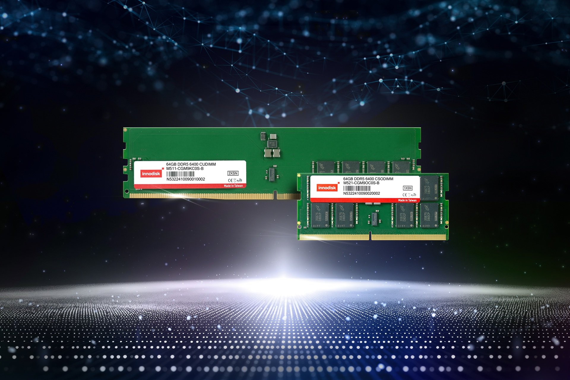 提供同级最大 64GB 单条容量，宜鼎推出 DDR5 6400 JEDEC 内存条