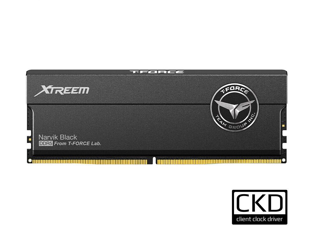 十铨推出 T-Force Xtreem CKD DDR5 游戏内存，最高超频至 9600 MHz