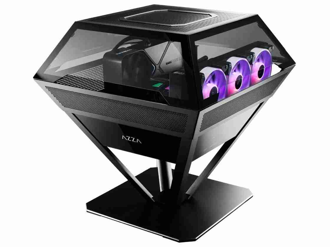 AZZA 推出钻石造型“卧式”机箱 DIAMOND,支持 ATX 主板