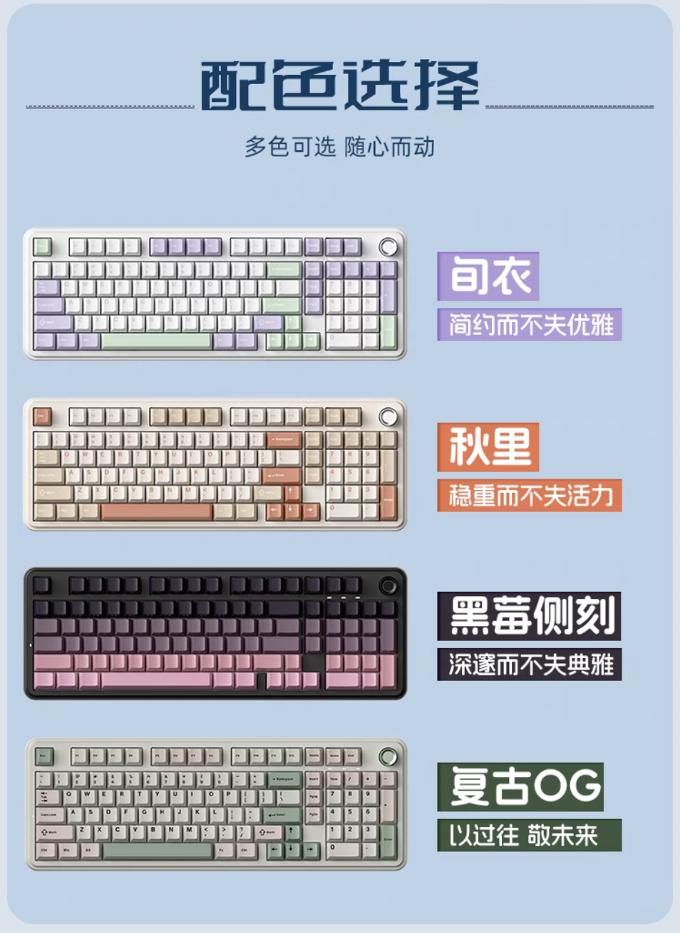 Gasket 结构 + 98% 配列:魔咖 K100 三模机械键盘 259 元首销
