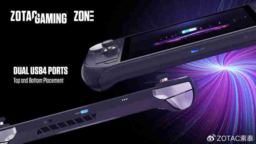索泰 ZONE 游戏掌机发布:AMD R7 8840U / 1080p 120Hz 7 英寸触控屏,内置双触控板