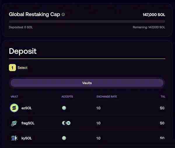 Jito (Re)staking 的登陆页面图像