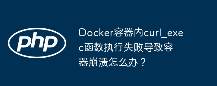 Docker容器内curl_exec函数执行失败导致容器崩溃怎么办?
