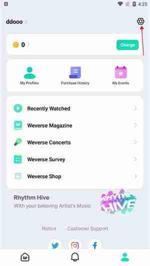 weverse中文怎么设置