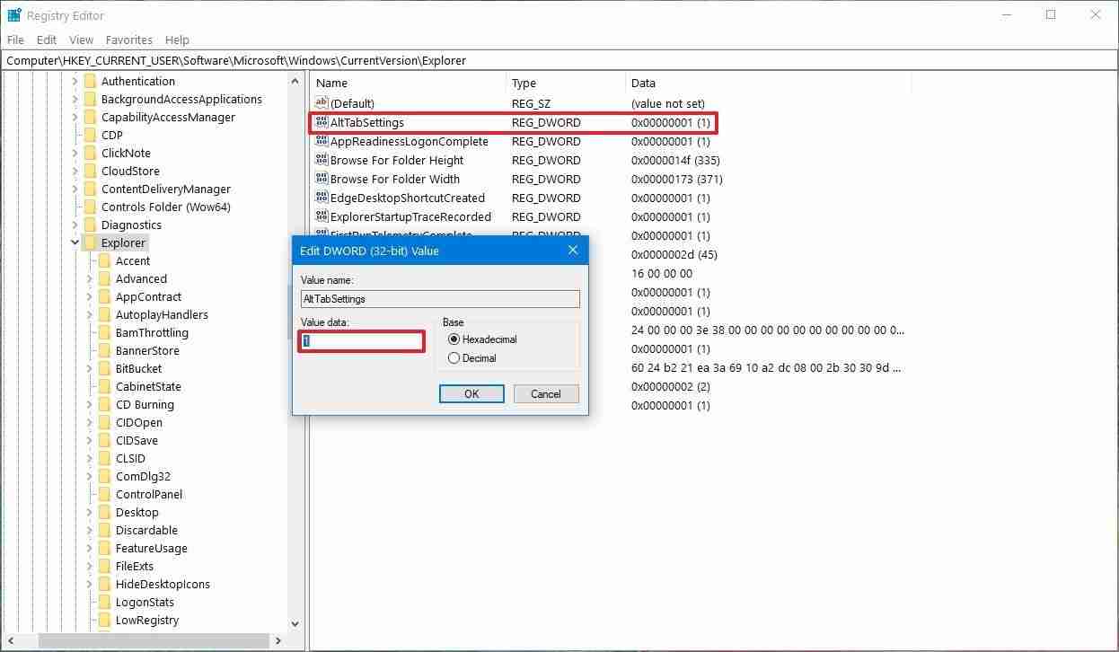 Win10电脑恢复Alt + Tab快捷键的方法?