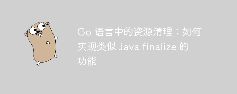 Go 语言中的资源清理:如何实现类似 Java finalize 的功能