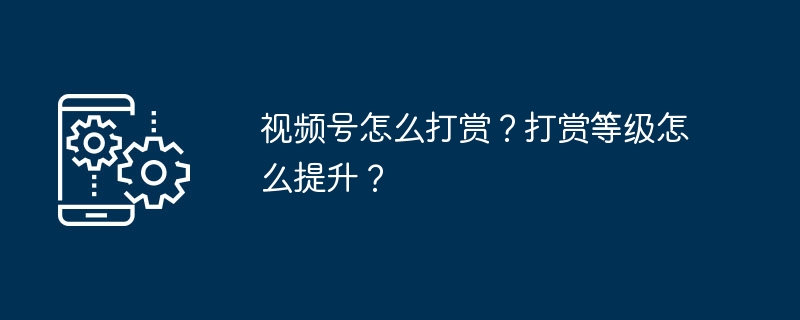 视频号怎么打赏?打赏等级怎么提升?
