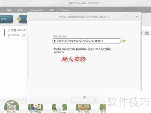 Freemake视频转换器密钥激活指南