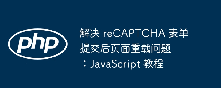解决 reCAPTCHA 表单提交后页面重载问题:JavaScript 教程