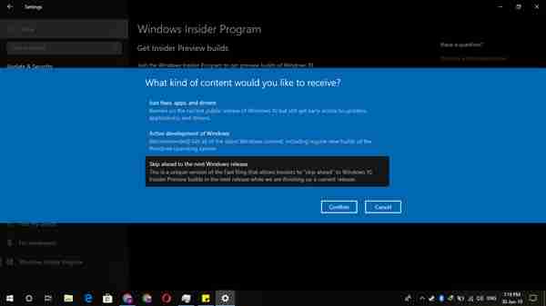 Windows 10 Skip Ahead通道重新开放:首个19H2预览版近了