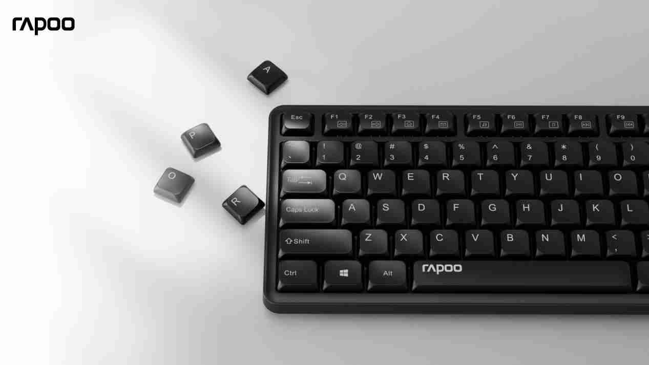 轻音型降噪设计2.4G无线传输雷柏X2800S光学键鼠套装上市