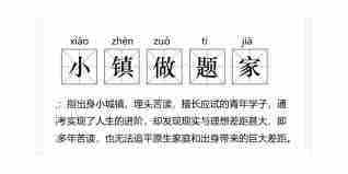 抖音小镇做题家是什么意思