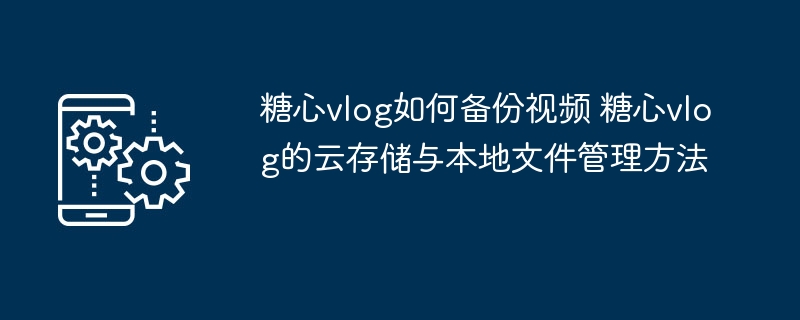 糖心vlog视频备份方法详解