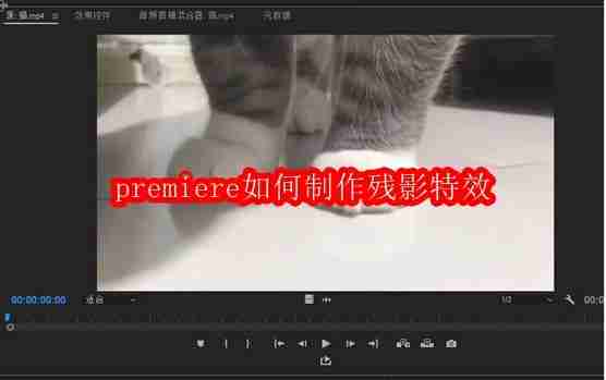 premiere如何制作残影特效