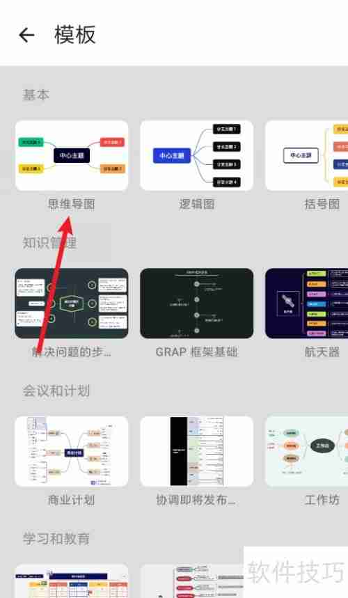 Xmind思维导图模板选择技巧
