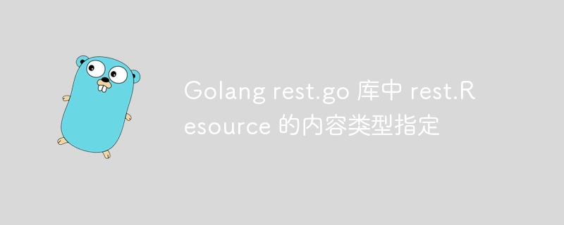 Golang rest.go 库中 rest.Resource 的内容类型指定