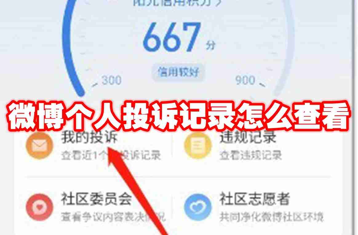 微博个人投诉记录怎么查看
