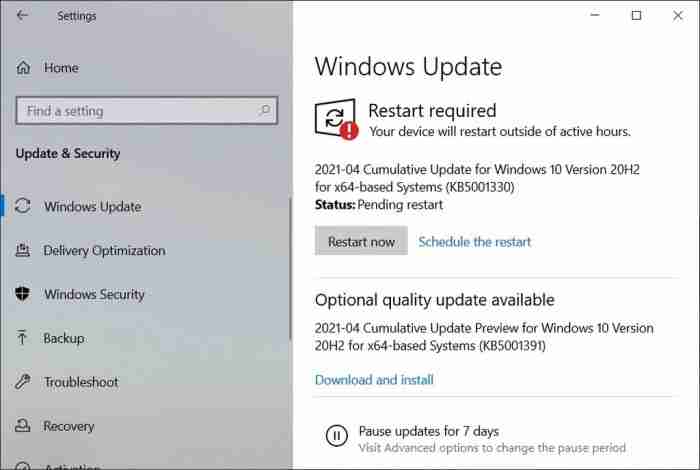 Win10 KB5001391安装后旧的edge不见新的也没有自动安装怎么办?