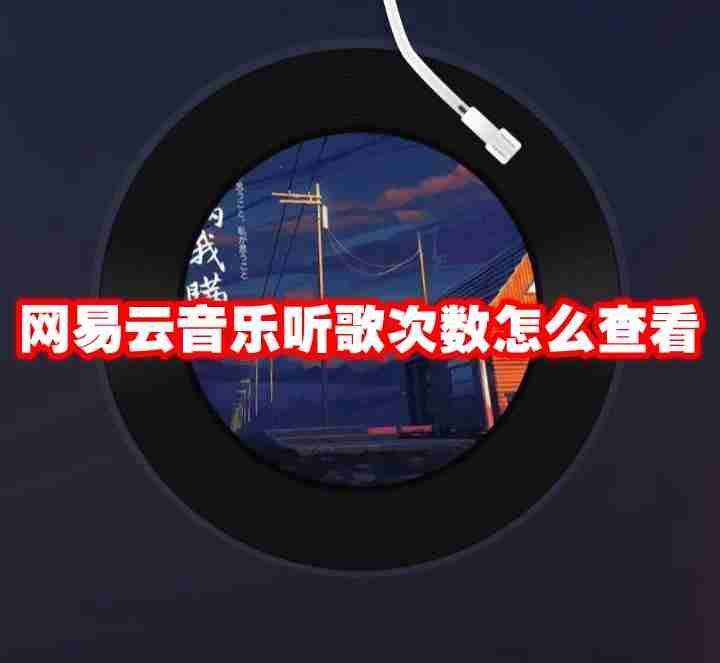 网易云音乐听歌次数怎么查看