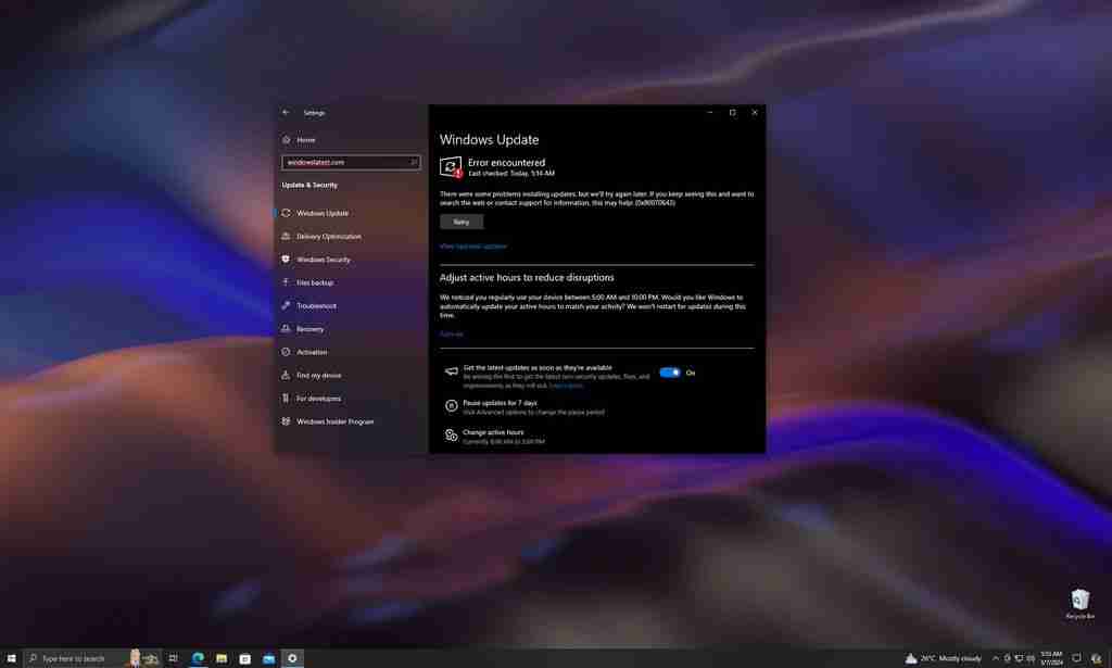 Windows Update 出错:Win10 安装 3 月更新后再推送去年 10 月更