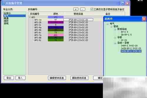 电气线路编号设置