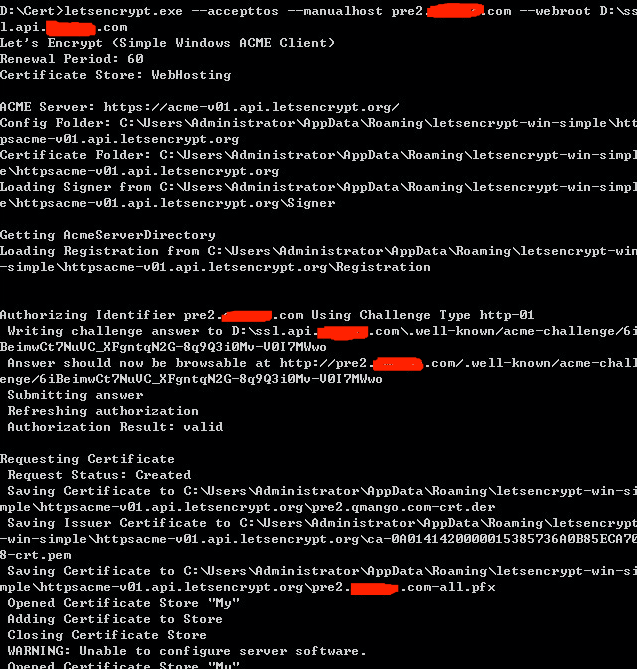 IIS 使用 Let’s Encrypt 证书部署 HTTPS 站点