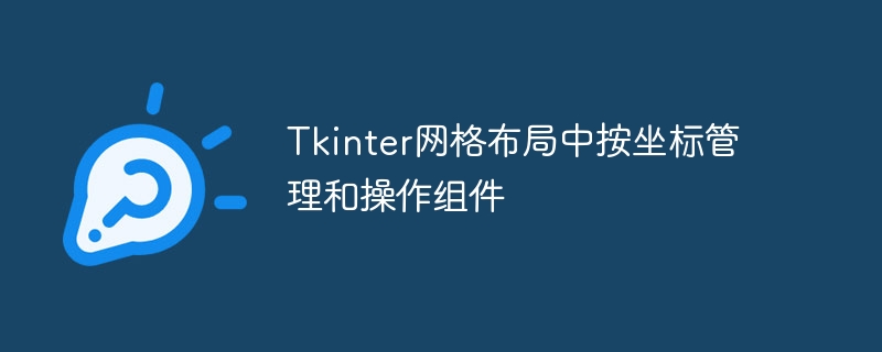 Tkinter网格布局中按坐标管理和操作组件