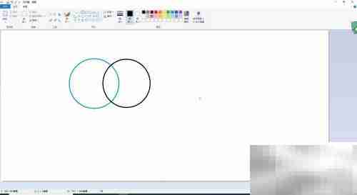 用Paint绘制奥运五环