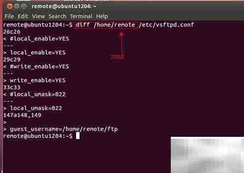 Ubuntu diff命令比较文件