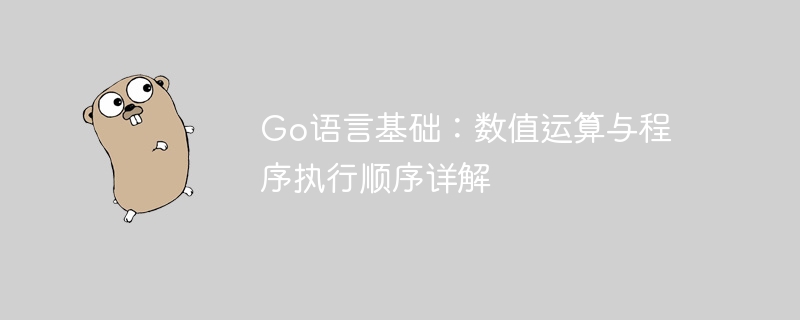 Go语言基础:数值运算与程序执行顺序详解