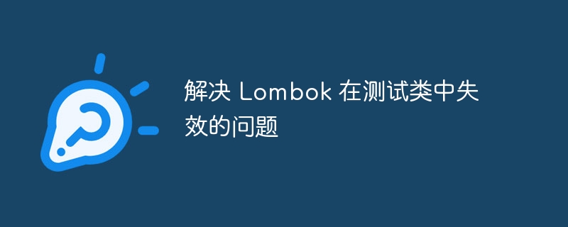 解决 Lombok 在测试类中失效的问题
