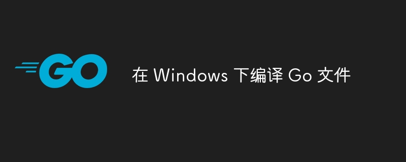 在 Windows 下编译 Go 文件