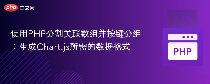 使用PHP分割关联数组并按键分组:生成Chart.js所需的数据格式